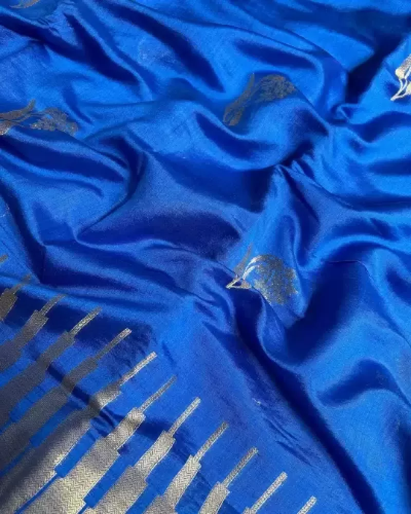 Blue Banarasi Saree