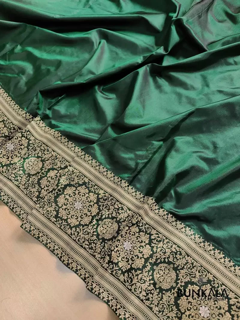 Green Banarasi Saree