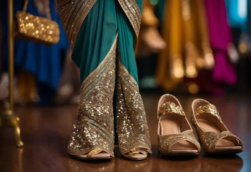 Right Shoes For Cutdana Saree