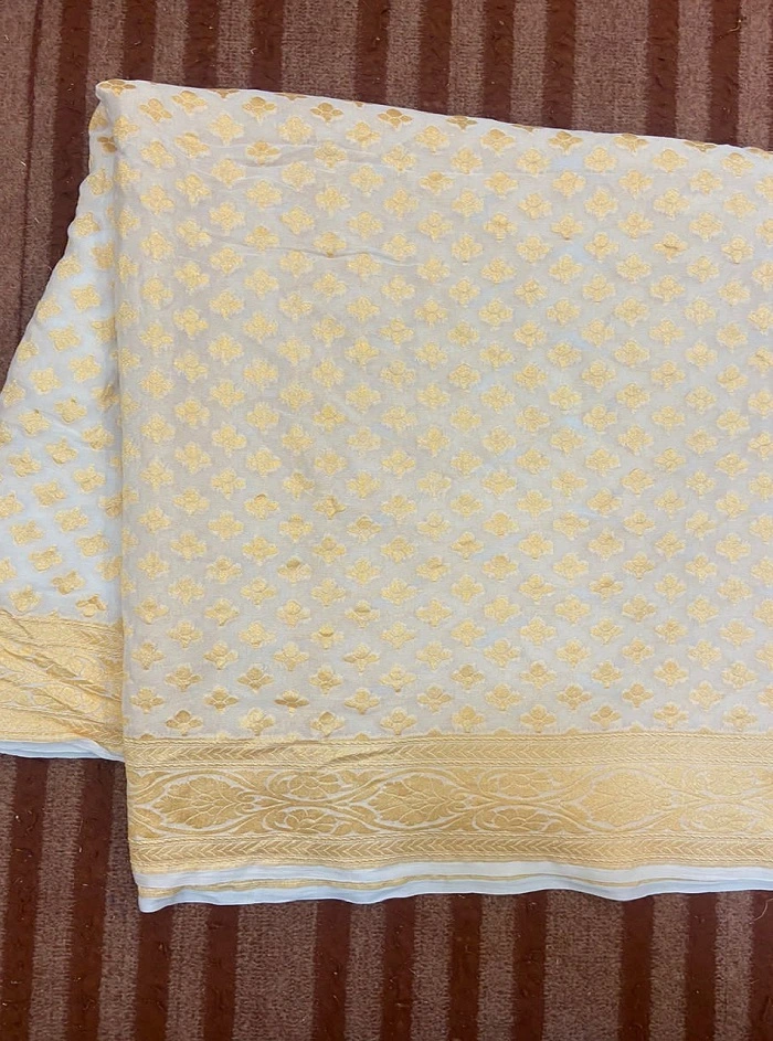  Gold Georgette Banarasi Saree